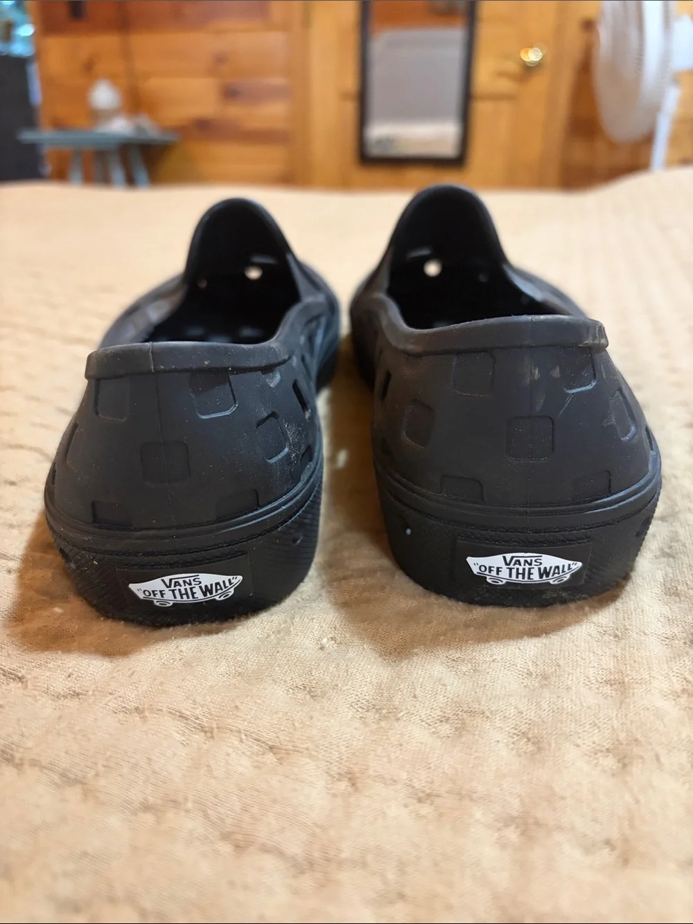 Vans Black Vented Slip-On Loafers